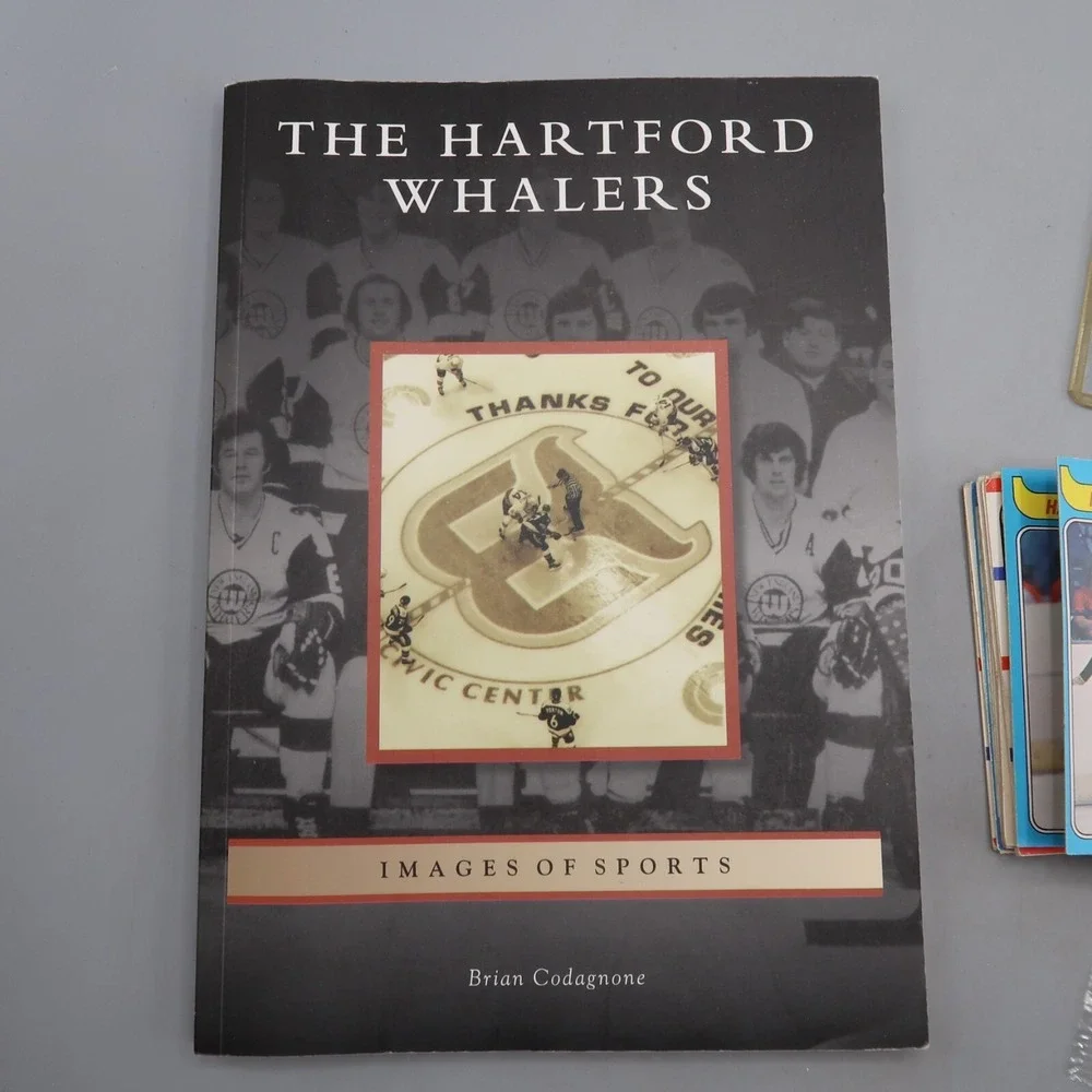 Hartford‎ Whalers Hockey Cards lot and Images of Sports Book Lot